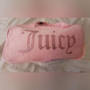 Juicy Couture Rhinestone Logo Travel Cosmetic Bag NWTJuicy Couture